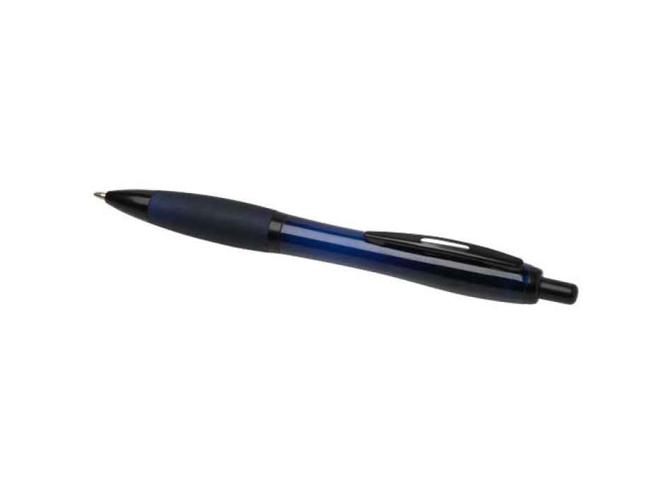 Penna a sfera in plastica riciclata con finiture nere (inchiostro nero) Nash FullGadgets.com