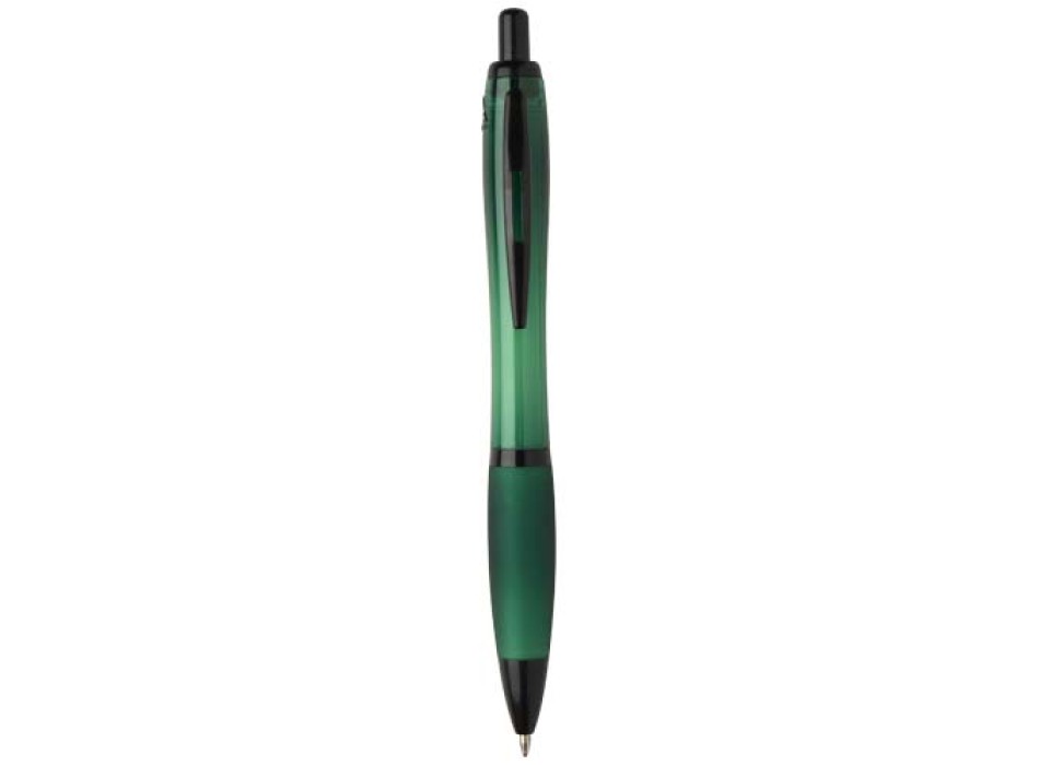 Penna a sfera in plastica riciclata con finiture nere (inchiostro nero) Nash FullGadgets.com