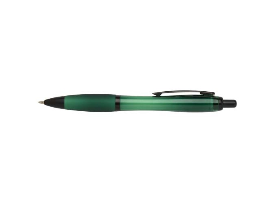 Penna a sfera in plastica riciclata con finiture nere (inchiostro nero) Nash FullGadgets.com