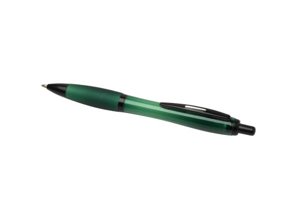 Penna a sfera in plastica riciclata con finiture nere (inchiostro nero) Nash FullGadgets.com