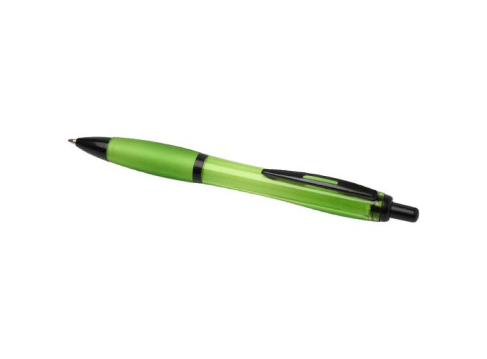 Penna a sfera in plastica riciclata con finiture nere (inchiostro nero) Nash FullGadgets.com