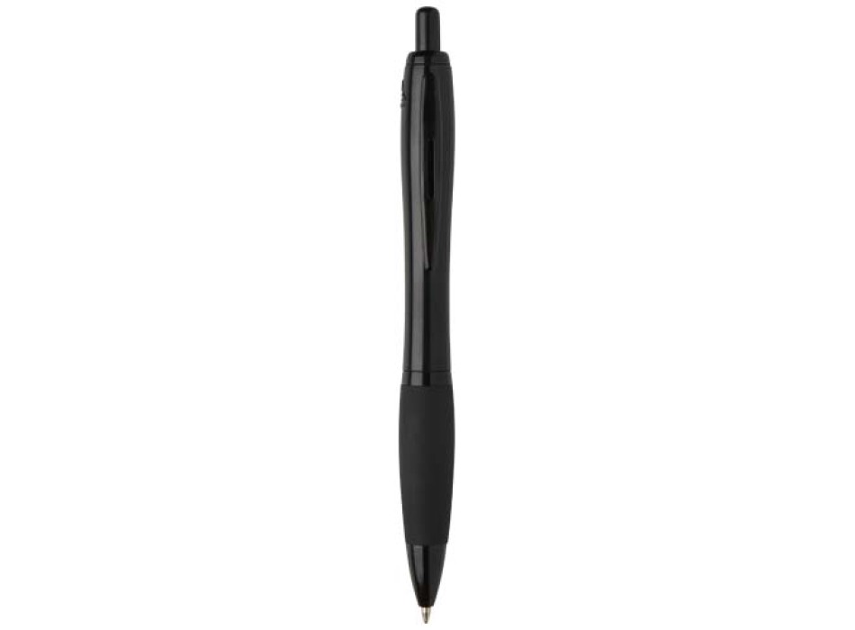 Penna a sfera in plastica riciclata con finiture nere (inchiostro nero) Nash FullGadgets.com