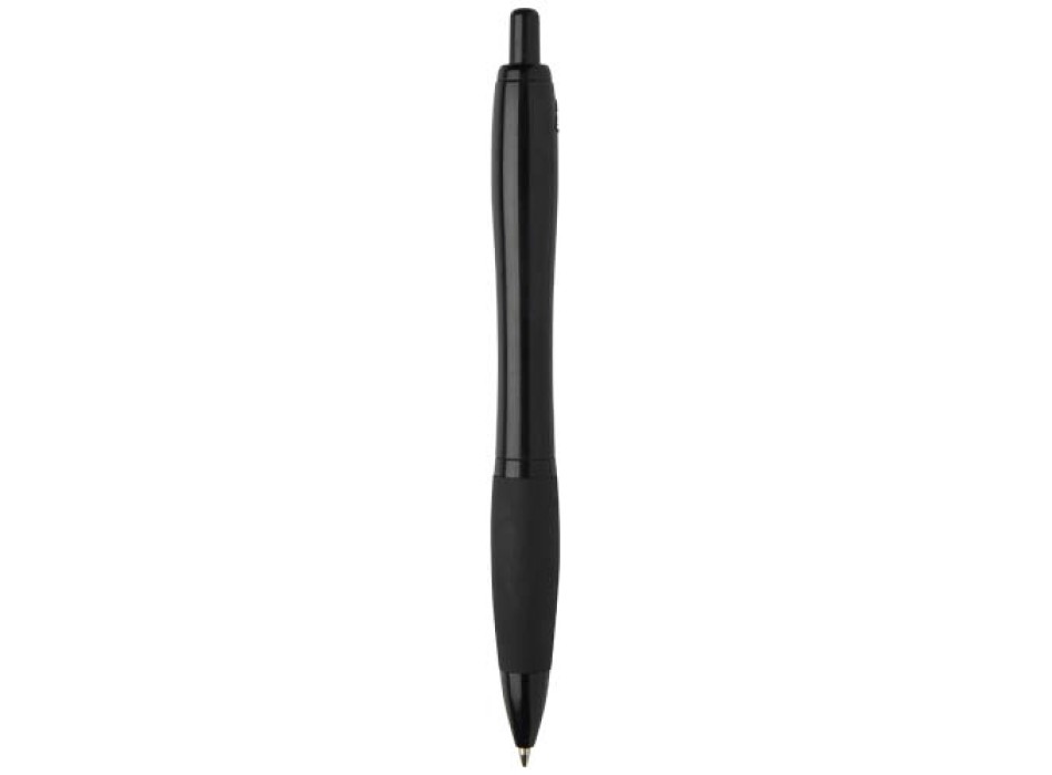 Penna a sfera in plastica riciclata con finiture nere (inchiostro nero) Nash FullGadgets.com