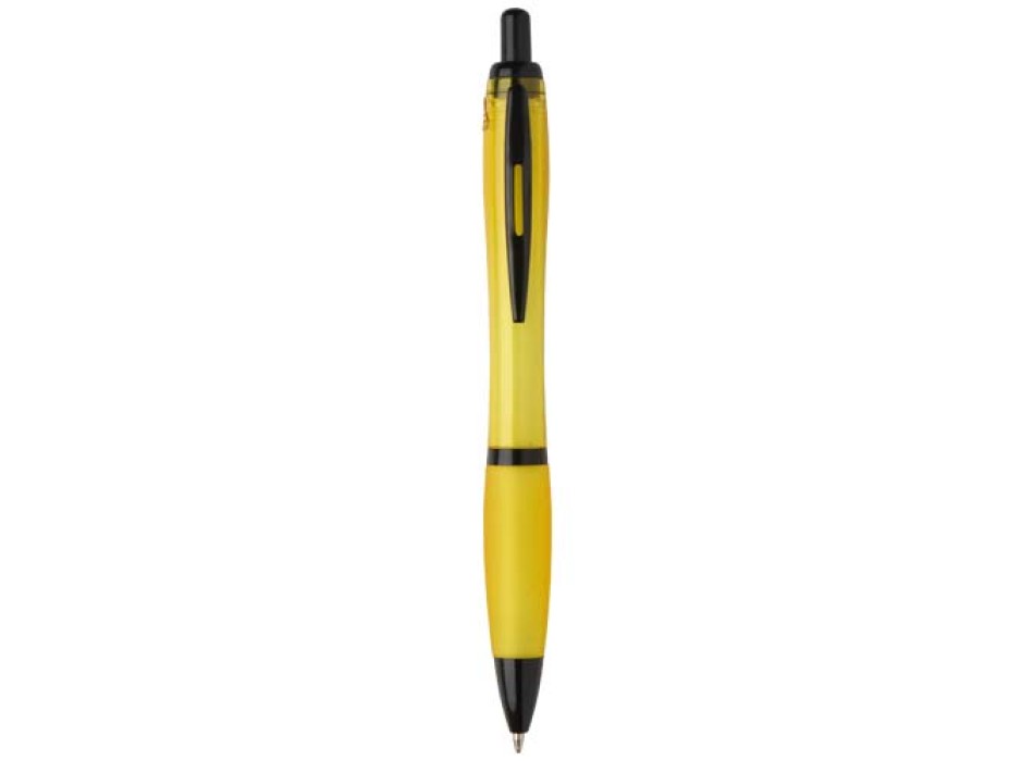 Penna a sfera in plastica riciclata con finiture nere (inchiostro nero) Nash FullGadgets.com