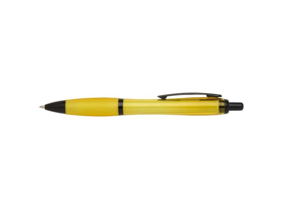 Penna a sfera in plastica riciclata con finiture nere (inchiostro nero) Nash FullGadgets.com