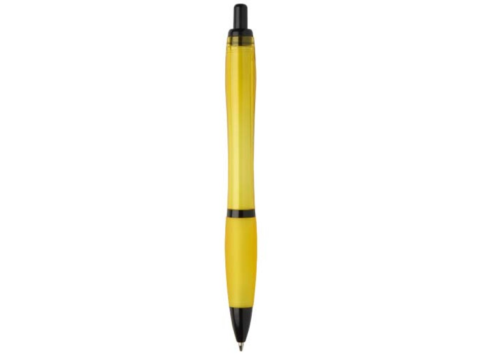 Penna a sfera in plastica riciclata con finiture nere (inchiostro nero) Nash FullGadgets.com