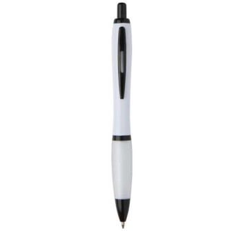 Penna a sfera in plastica riciclata con finiture nere (inchiostro nero) Nash FullGadgets.com