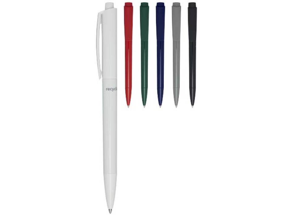 Penna a sfera in plastica riciclata Martha (inchiostro blu) FullGadgets.com