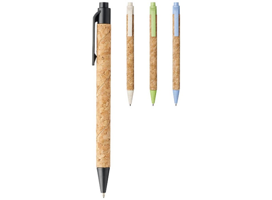 Penna a sfera in sughero e paglia di grano Midar (inchiostro nero) FullGadgets.com
