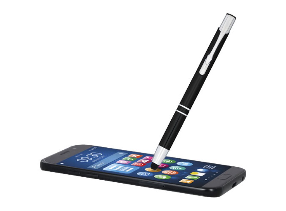Penna a sfera metallica con stylus Moneta (inchiostro blu) FullGadgets.com