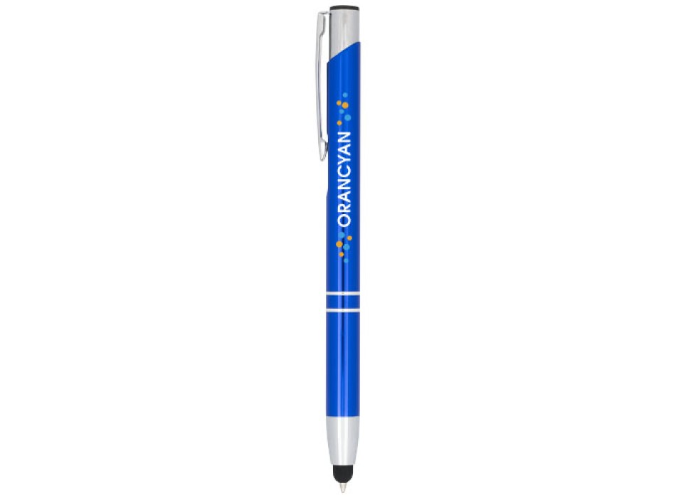 Penna a sfera metallica con stylus Moneta (inchiostro blu) FullGadgets.com