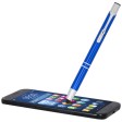 Penna a sfera metallica con stylus Moneta (inchiostro blu) FullGadgets.com