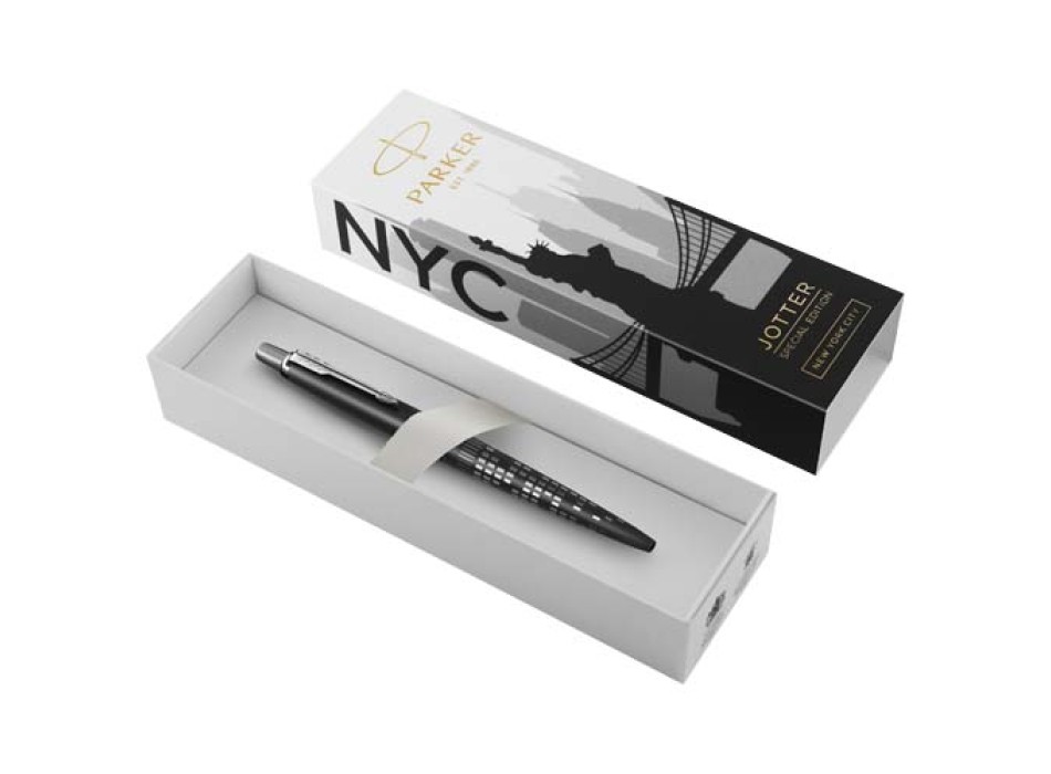 Penna a sfera Parker Jotter SE Global Icons (inchiostro blu) FullGadgets.com