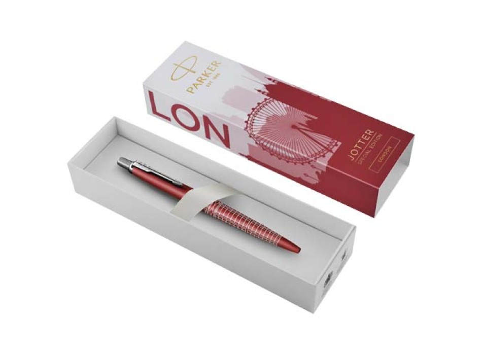 Penna a sfera Parker Jotter SE Global Icons (inchiostro blu) FullGadgets.com