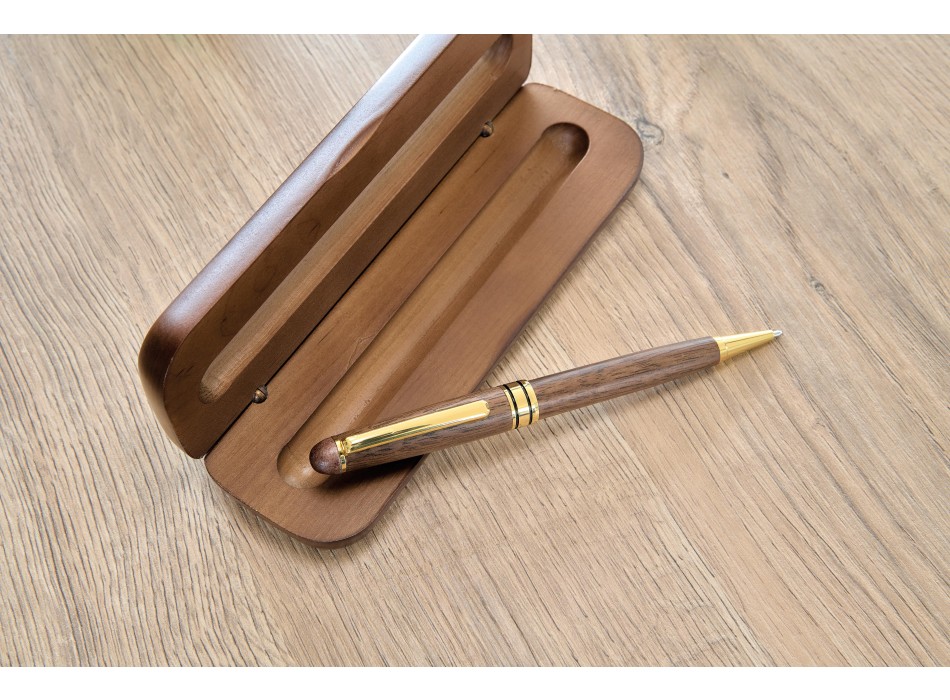 Penna a sfera twist in legno di noce Noa FullGadgets.com