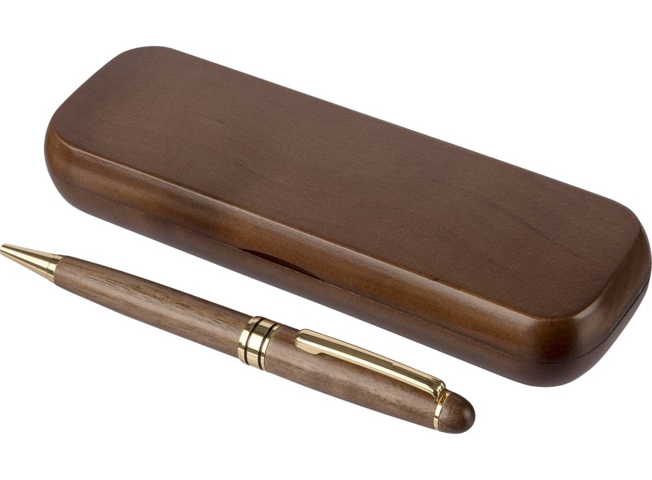 Penna a sfera twist in legno di noce Noa FullGadgets.com