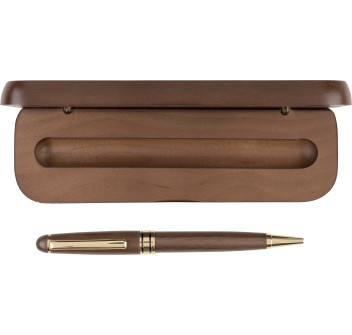 Penna a sfera twist in legno di noce Noa FullGadgets.com