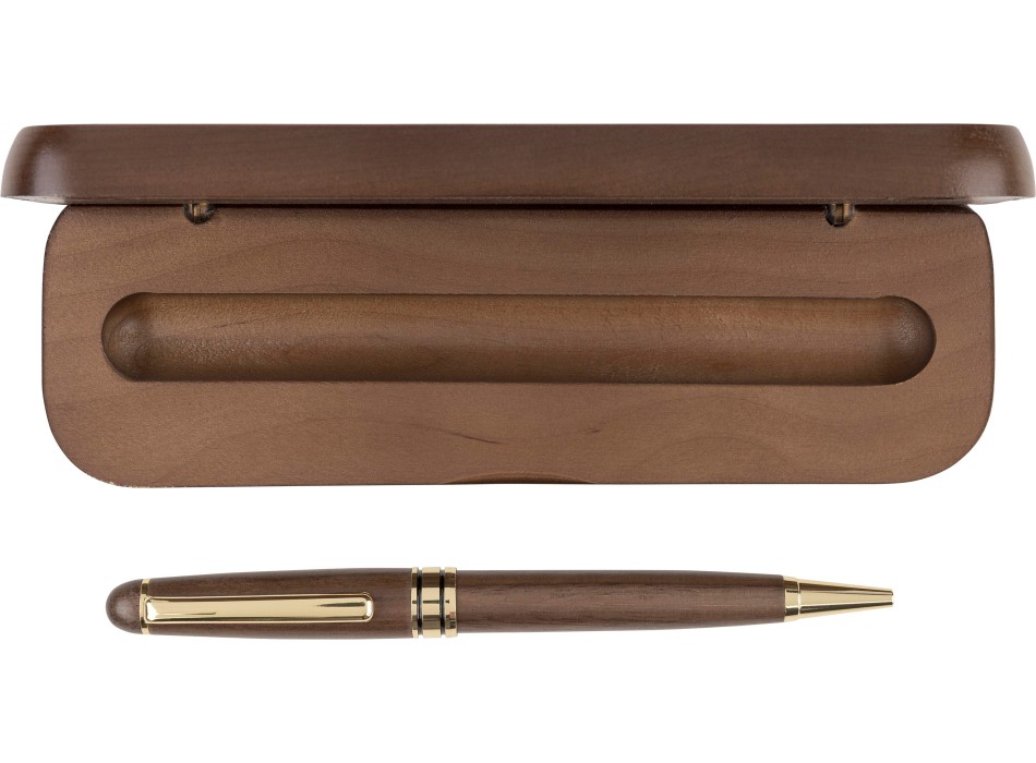 Penna a sfera twist in legno di noce Noa FullGadgets.com