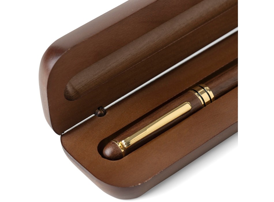 Penna a sfera twist in legno di noce Noa FullGadgets.com