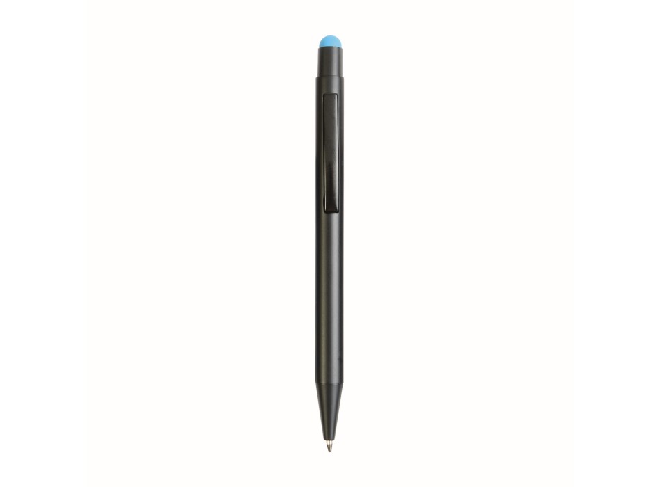 Penna  in alluminio. Il logo inciso a laser diventa dello stesso colore del touch screen. FullGadgets.com