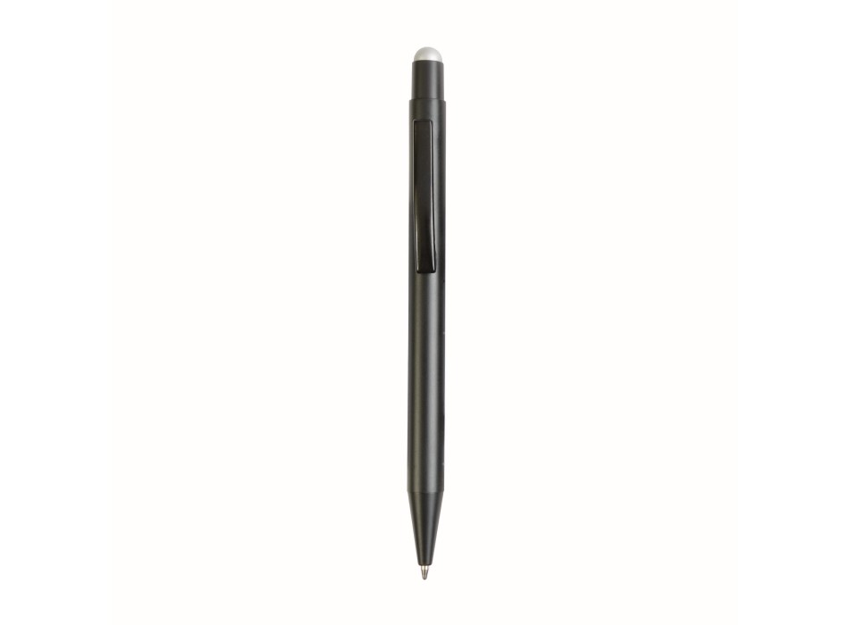 Penna  in alluminio. Il logo inciso a laser diventa dello stesso colore del touch screen. FullGadgets.com