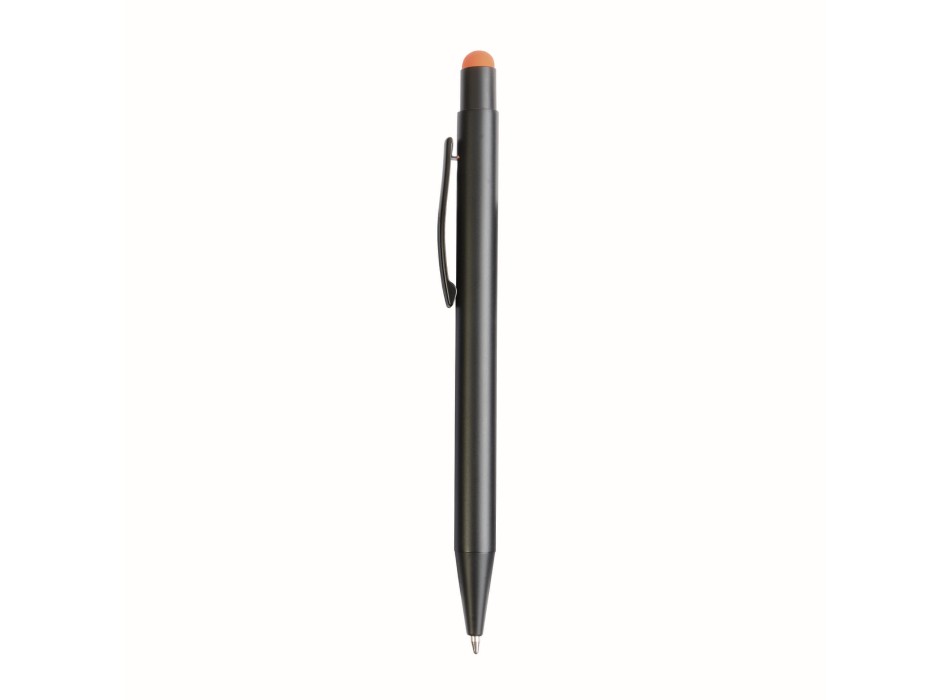Penna  in alluminio. Il logo inciso a laser diventa dello stesso colore del touch screen. FullGadgets.com