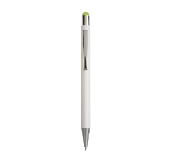 Penna  in alluminio. Il logo inciso a laser diventa dello stesso colore del touch screen. FullGadgets.com
