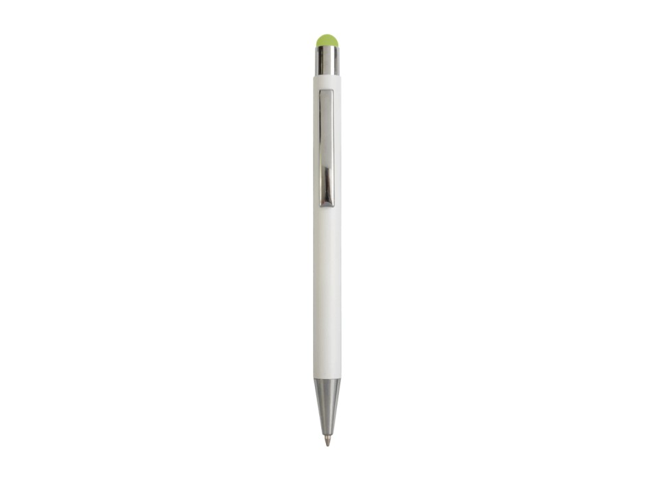 Penna  in alluminio. Il logo inciso a laser diventa dello stesso colore del touch screen. FullGadgets.com
