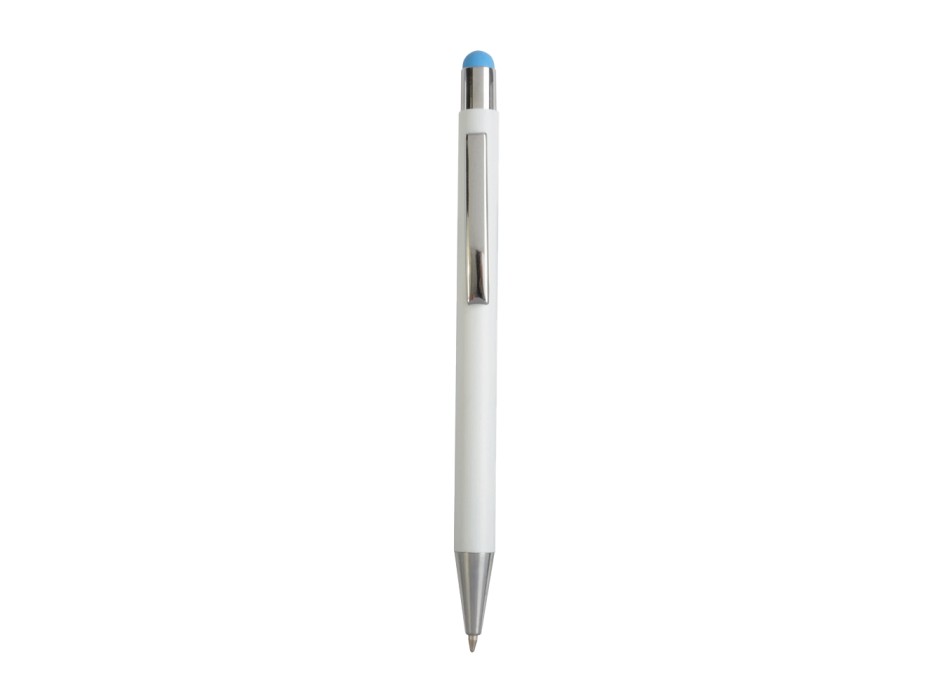 Penna  in alluminio. Il logo inciso a laser diventa dello stesso colore del touch screen. FullGadgets.com