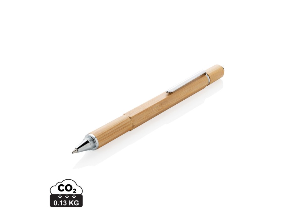 Penna multifunzione 5 in 1 in bambù FullGadgets.com