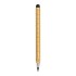 Penna righello in bambù senza inchiostro, con gommino touch screen