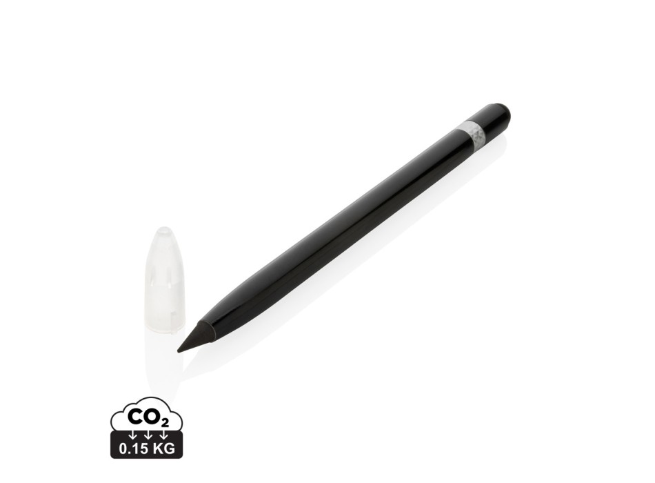 Penna senza inchiostro in alluminio con gomma FullGadgets.com