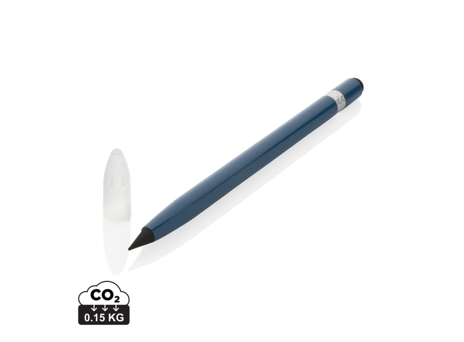 Penna senza inchiostro in alluminio con gomma FullGadgets.com