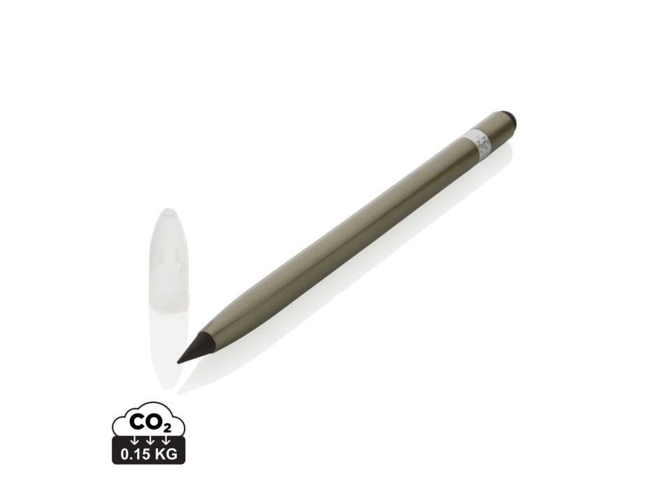 Penna senza inchiostro in alluminio con gomma FullGadgets.com