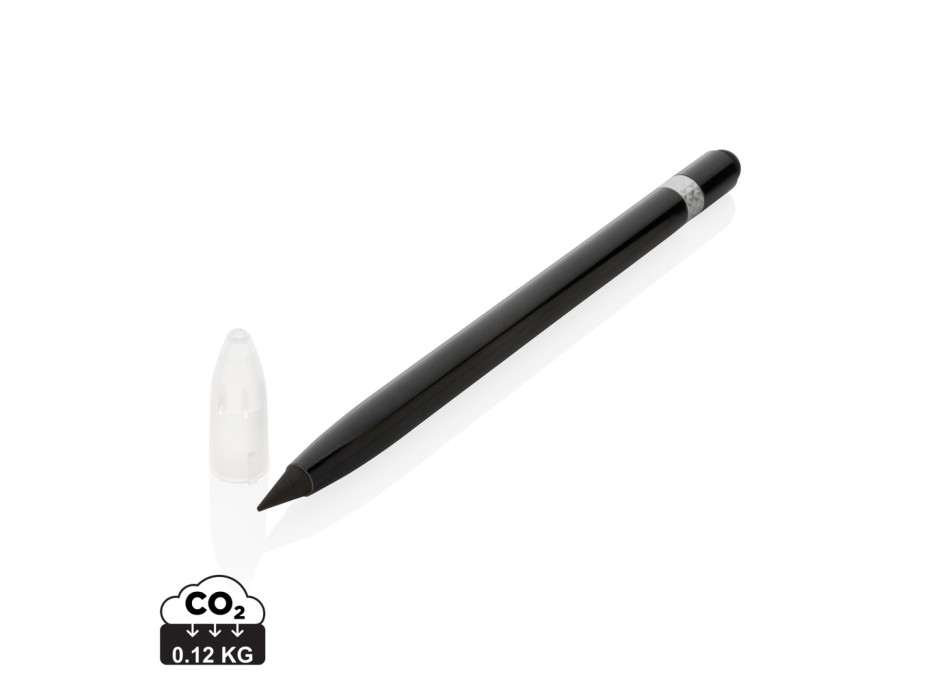 Penna senza inchiostro in alluminio con gomma FullGadgets.com