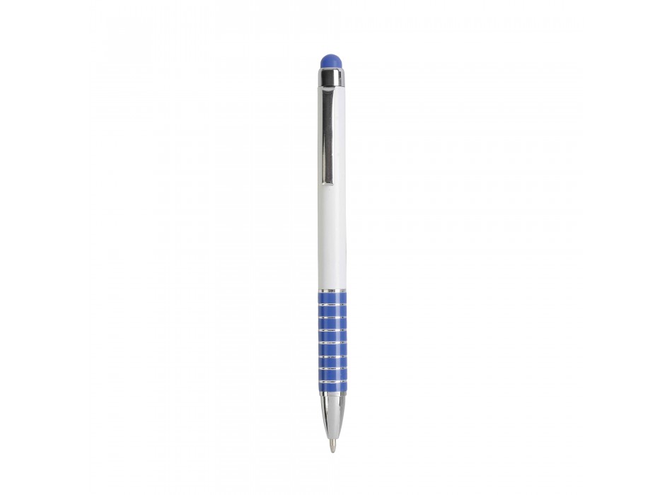Penna twist con fusto bianco in plastica e impugnatura colorata in alluminio FullGadgets.com