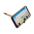 Penna twist in bambù e paglia di grano con stand porta cellulare FullGadgets.com