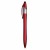 Penna twist in plastica con 3 refill dei colori blu, nero e rosso, con gommino per touch s