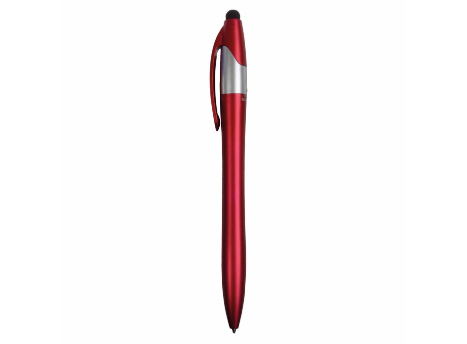 Penna twist in plastica con 3 refill dei colori blu, nero e rosso, con gommino per touch s FullGadgets.com