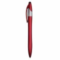 Penna twist in plastica con 3 refill dei colori blu, nero e rosso, con gommino per touch s