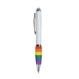 Penna twist in plastica con fusto bianco, impugnatura arcobaleno FullGadgets.com