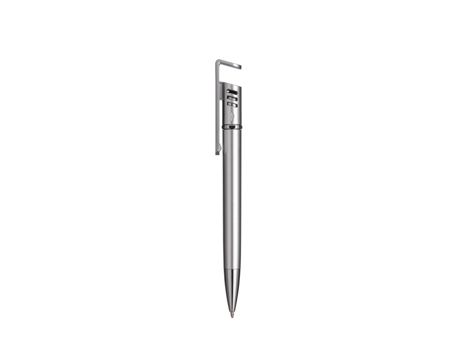 Penna twist in plastica con fusto metallizzato, stand portacellulare FullGadgets.com