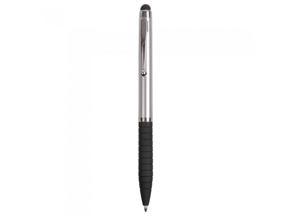 Penna twist in plastica, con impugnatura gommata e gommino per touch screen FullGadgets.com