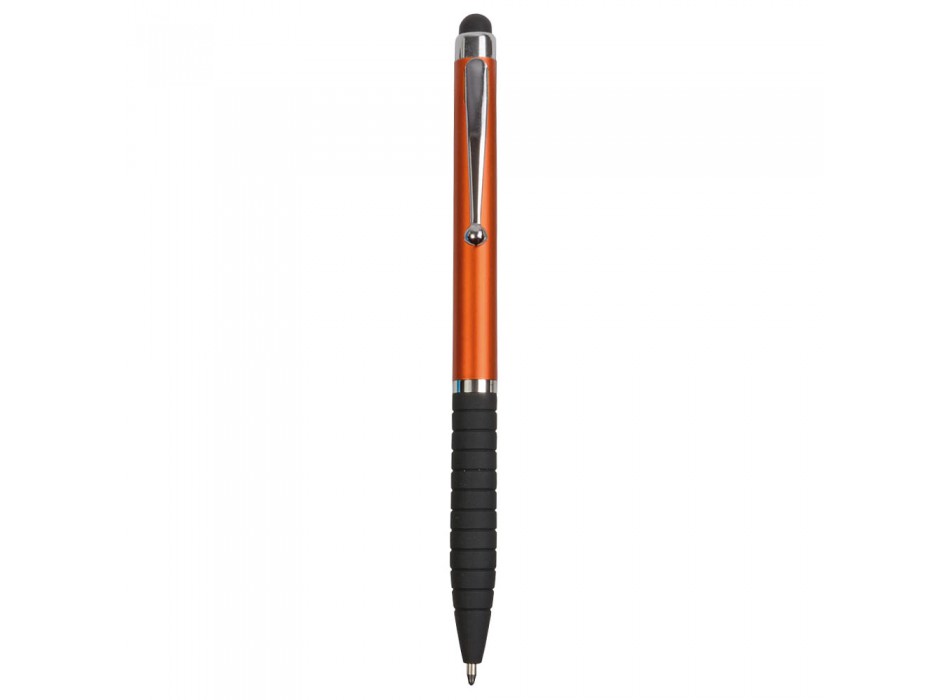 Penna twist in plastica, con impugnatura gommata e gommino per touch screen FullGadgets.com