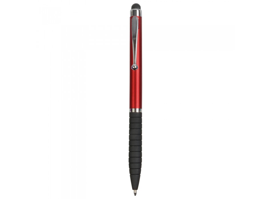 Penna twist in plastica, con impugnatura gommata e gommino per touch screen FullGadgets.com