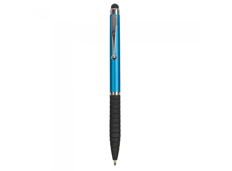 Penna twist in plastica, con impugnatura gommata e gommino per touch screen FullGadgets.com