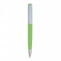 Penna Twist In Plastica Con Parte Colorata Gommata Personalizzabile