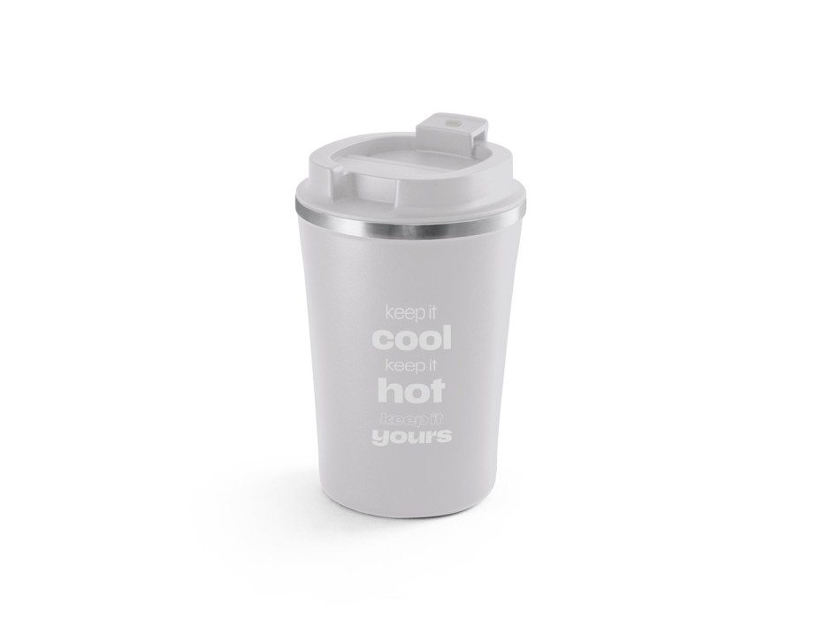 PHELPS CERAMIC. Bicchiere da viaggio in acciaio inossidabile con interno in ceramica 470 ml FullGadgets.com