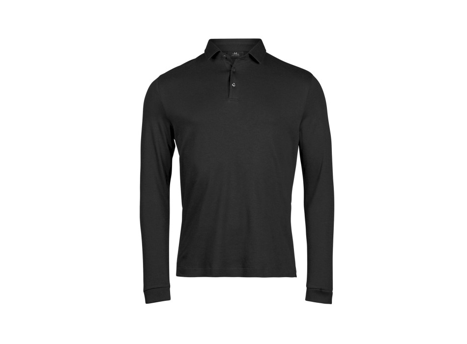 Pima Cotton Long Sleeve Polo FullGadgets.com