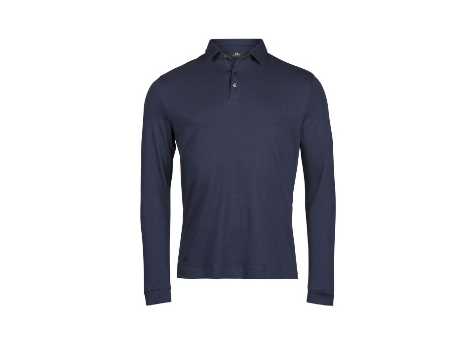 Pima Cotton Long Sleeve Polo FullGadgets.com